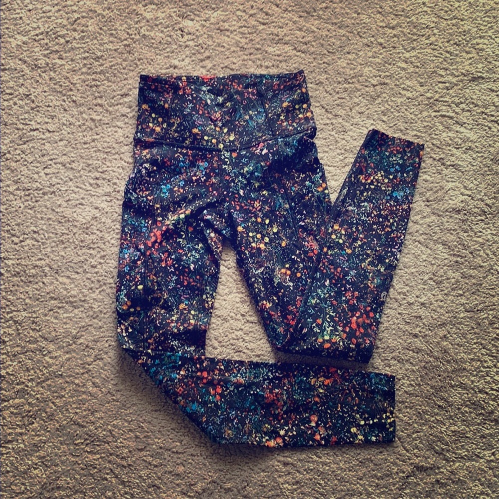 Lululemon Flowerescent Wunder Under Lux Tight
